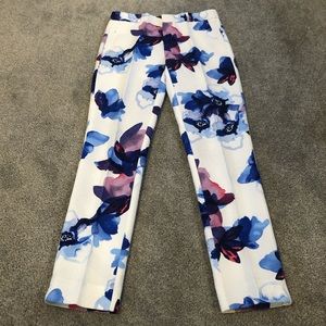 Floral Patterned Dress Pants